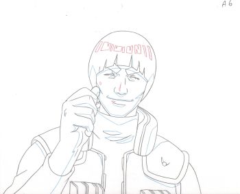 Image of Naruto Animation Production Sketch Genga Cel 13 // Anime Art Douga