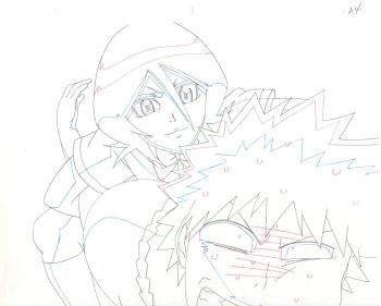Image of BLEACH Animation Production Sketch Genga Cel 03 // Anime Art Douga