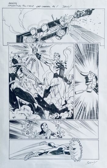 Image of Amazing Spider-Man Full Circle page 1 ! Mark Bagley Pencils & John Dell inks!!