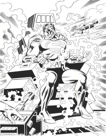 Image of Superman (after Gil Kane) by Mike Machlan