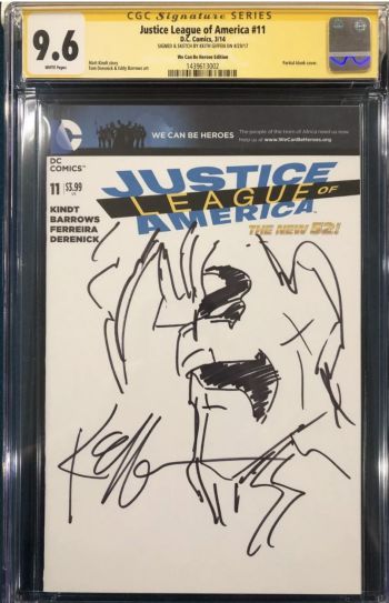 Image of Keith Giffen Lobo Justice League of America #11 Sketch Cover