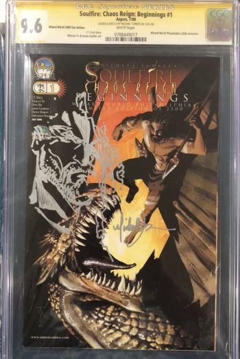 Image of Michael Turner Soulfire: Chaos Reign Beginnings #1 CGC 9.6 Signed