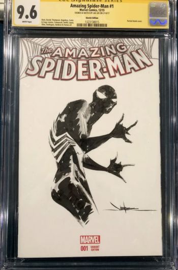 Image of Jae Lee Amazing Spider-Man #1 Sketch Cover CGC 9.6