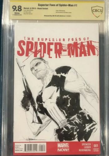 Image of Jae Lee Superior Foes of Spider-Man #1 Blank Variant Sketch