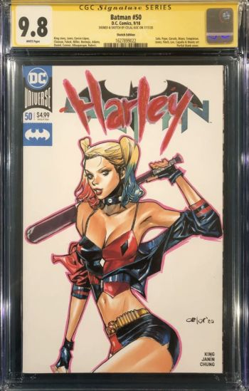 Image of Celal Koc Harley Quinn Batman #50 Sketch Cover