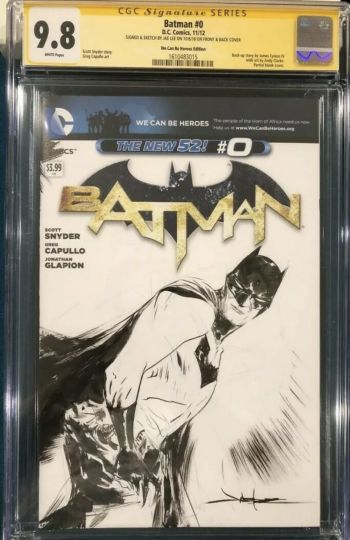 Image of Jae Lee Batman #0 Sketch Cover CGC 9.8