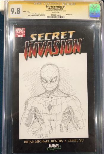 Image of Jim Balent Secret Invasion #1 Spider-Man Sketch Cover