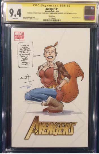 Image of Frank Miller Squirrel Girl Avengers #1 Sketch