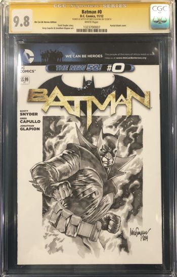 Image of Mico Suayan Batman #0 CGC Signature Series Sketch Cover