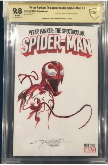 Image of Clayton Crain Spider-Man #1 Carnage Sketch Cover