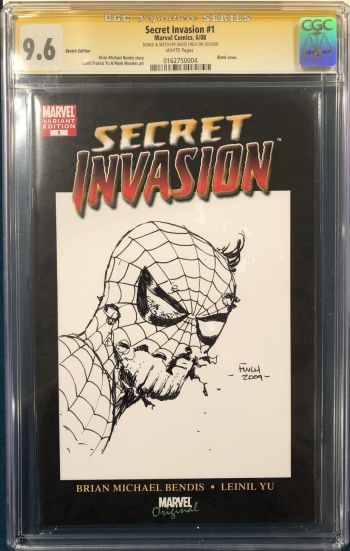 Image of David Fonch Spider-man Secret Invasion #1 Sketch Cover