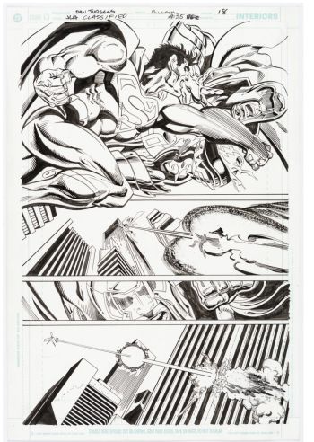 Image of Dan Jurgens and Al Milgrom Superman Interior Page