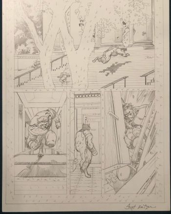 Image of Scot Eaton Original Comic Art Page feat. Beast