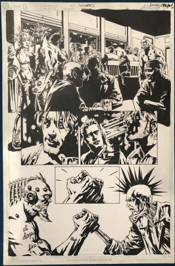 Image of Lee Bermejo Wildcats Annual 2000 Original Page