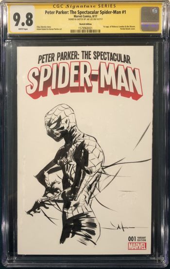 Image of Jae Lee Spectacular Spider-Man #1 Sketch Cover CGC 9.8