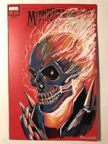 Image of Ghost Rider Acrylic Sketch Cover