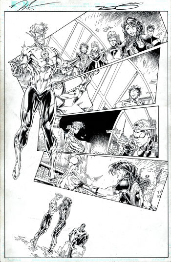 Image of Titans Rebirth #1 page 17 by Brett Booth