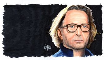 Image of Eric Clapton Portrait Illustration