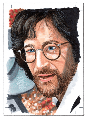 Image of Steven Spielberg Portrait Sketch Card
