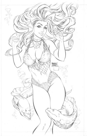 Image of Bailey from Crypt Cuties Lingerie Special 11x17in 