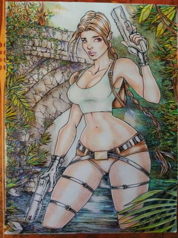 Image of Lara Croft Jungle Illustration