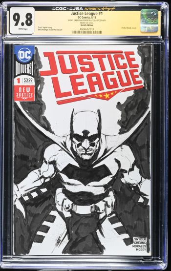 Image of Sedat Oezgen Justice League #1 Batman Sketch Cover