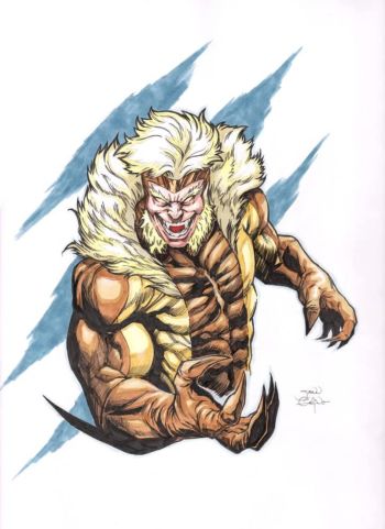 Image of Sabretooth Original Artwork