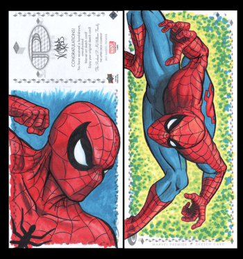 Image of Spider-Man Marvel Premier Sketch Card
