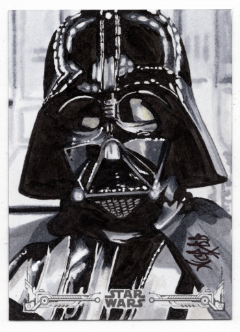 Image of Darth Vader Star Wars Sketch Card