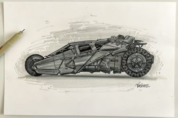 Image of Batmobile Tumbler Illustration