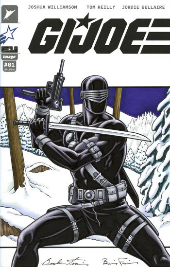 Image of SNAKE EYES G.I. JOE Sketch Cover by the Fraim Bros.!