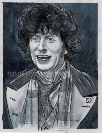Image of The Fourth Doctor by Doctor Who artist Blair Shedd