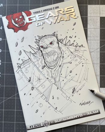 Image of Gears of War Sketch Cover