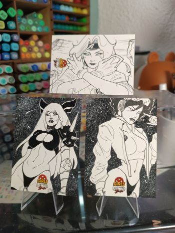 Image of 3- Xgirls Sketch Cards by Jack