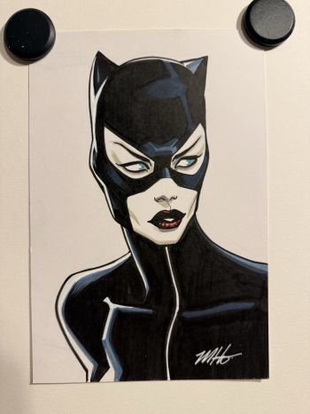 Image of Mike Hawthorne's ART & LOVE day 1: Catwoman! 