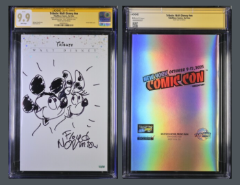 Image of Tribute to Walt Disney Blank Mickey and Minnie Mouse with Inks by Floyd Norman.