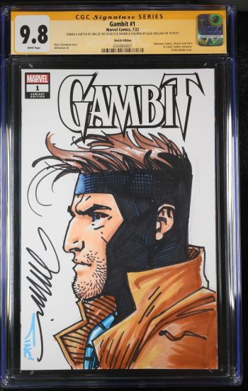 Image of Gambit #1 Sketch Cover CGC 9.8