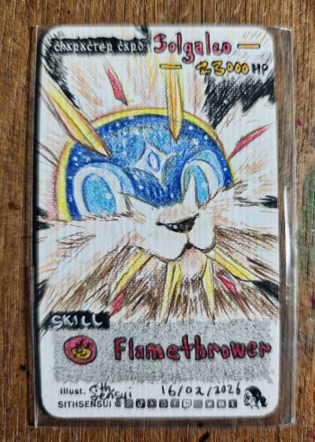 Image of Solgaleo Character Card Custom Art