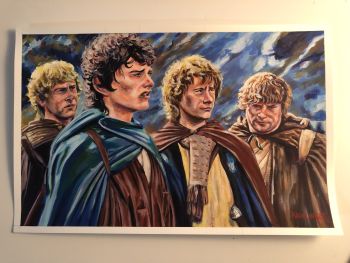 Image of Fellowship Painting on Bristol Board