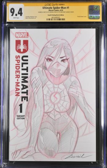 Image of Ultimate Spider-Man #1 Sketch Cover CGC 9.4