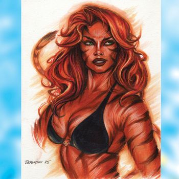 Image of Avengers Tigra Swimsuit by Steven Defendini