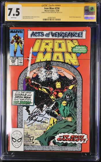 Image of Iron Man #250 Signed Comic