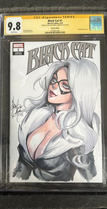 Image of Black Cat #1 CGC 9.8 Sketch Cover