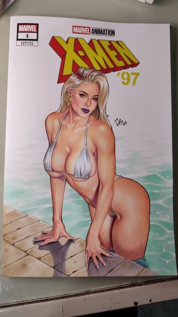 Image of Emma Frost X-Men '97 Sketch Cover swimsuit