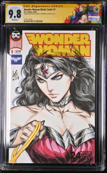 Image of Wonder Woman Sketch Cover CGC 9.8