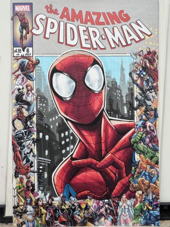 Image of Spider-Man Sketch Cover with OLO Markers