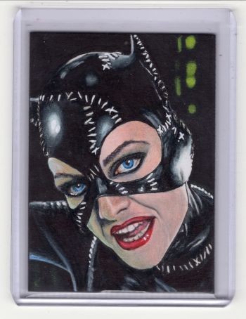Image of Michael Piffer Catwoman Sketch Card