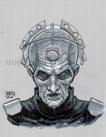 Image of Davros by Doctor Who artist Blair Shedd