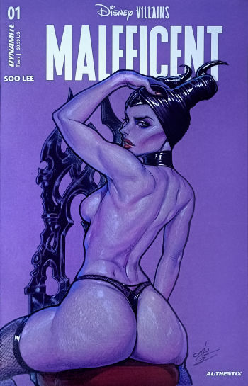 Image of Maleficent Authentix Pinup Cover by MRGunn