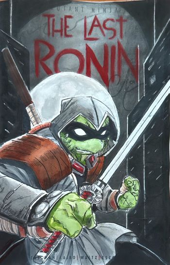 Image of TMNT The Last Ronin Sketch Cover by Escorza Bros and Alberto Morales